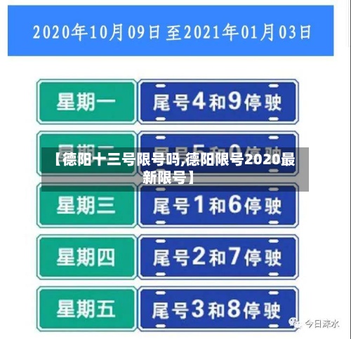 【德阳十三号限号吗,德阳限号2020最新限号】-第2张图片