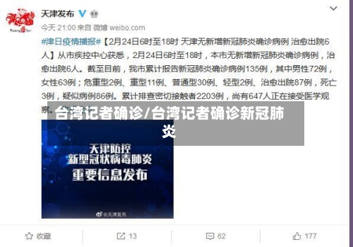 台湾记者确诊/台湾记者确诊新冠肺炎