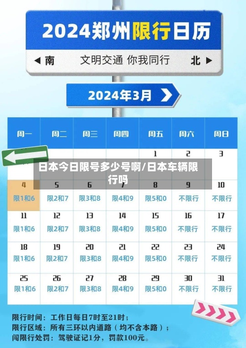 日本今日限号多少号啊/日本车辆限行吗