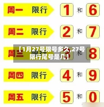【1月27号限号多久,27号限行尾号是几】-第3张图片
