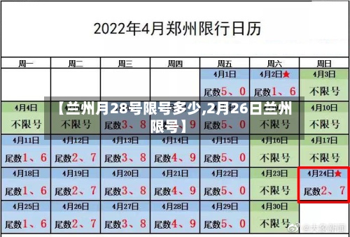 【兰州月28号限号多少,2月26日兰州限号】-第3张图片
