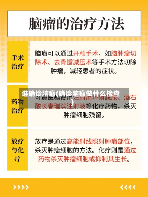 谁确诊脑瘤(确诊脑瘤做什么检查)