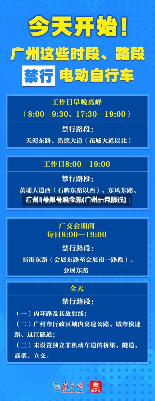 广州1号限号吗今天(广州一月限行)-第2张图片