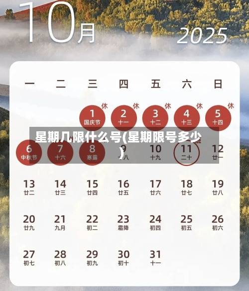 星期几限什么号(星期限号多少)-第2张图片