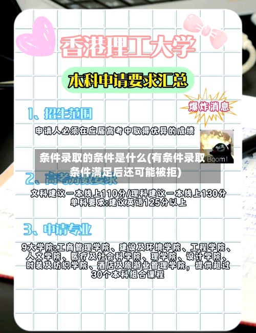 条件录取的条件是什么(有条件录取条件满足后还可能被拒)