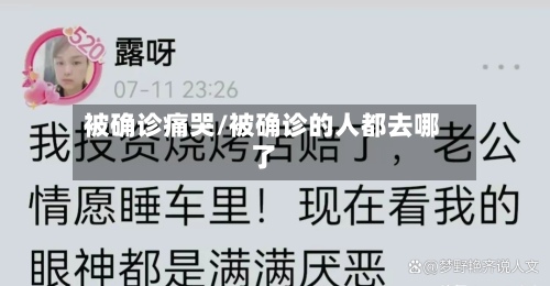 被确诊痛哭/被确诊的人都去哪了-第3张图片