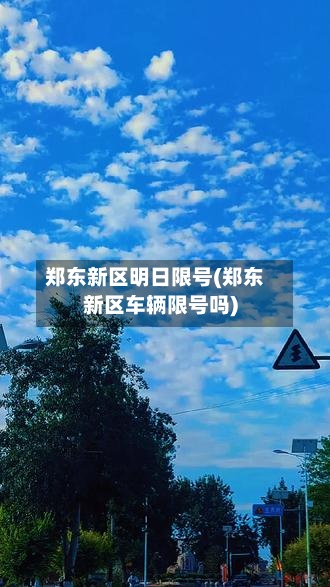 郑东新区明日限号(郑东新区车辆限号吗)-第2张图片
