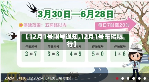 【12月1号限号通知,12月1号车辆限行】-第2张图片