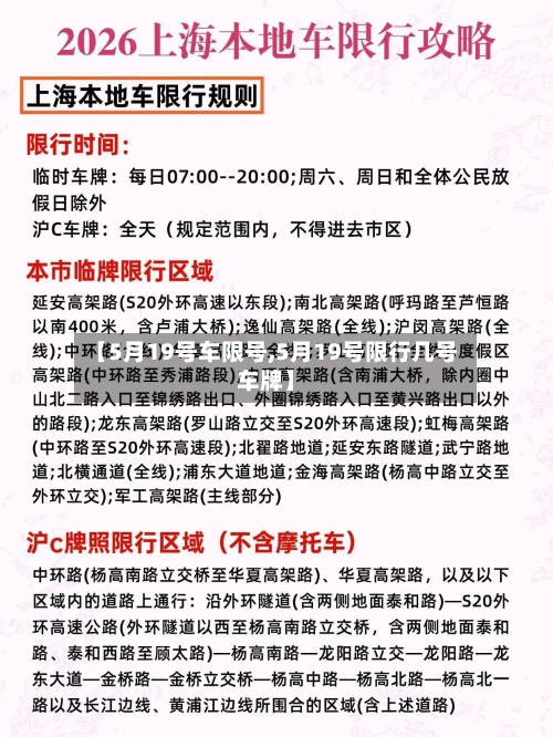 【5月19号车限号,5月19号限行几号车牌】-第3张图片