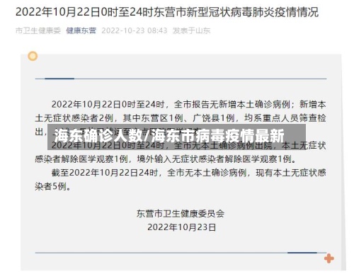 海东确诊人数/海东市病毒疫情最新-第3张图片