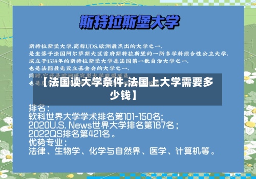 【法国读大学条件,法国上大学需要多少钱】-第2张图片